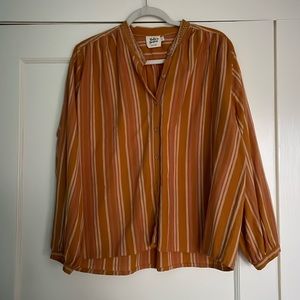Mata Traders Orange Long Sleeve Shirt